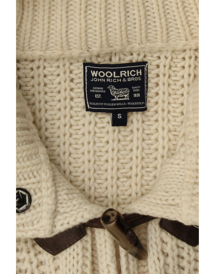 Женский удлиненный кардиган оверсайз WOOLRICH UK 10, маленький белый