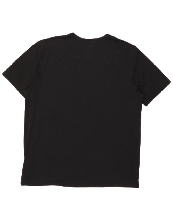 Мужская футболка с рисунком Nike Dri Fit Top XL, черный полиэстер