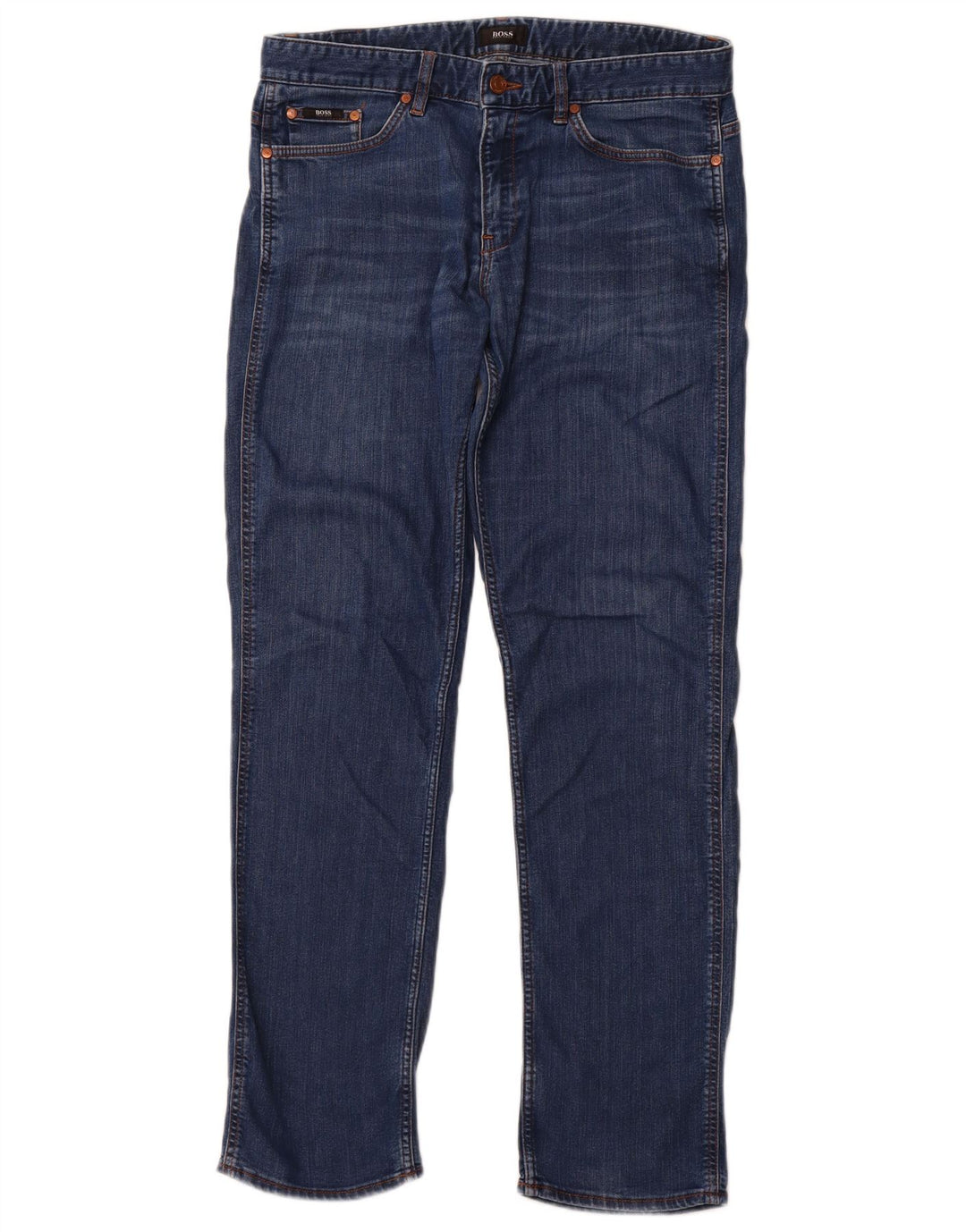 Женские узкие джинсы HUGO BOSS W33 L32 синие, хлопок