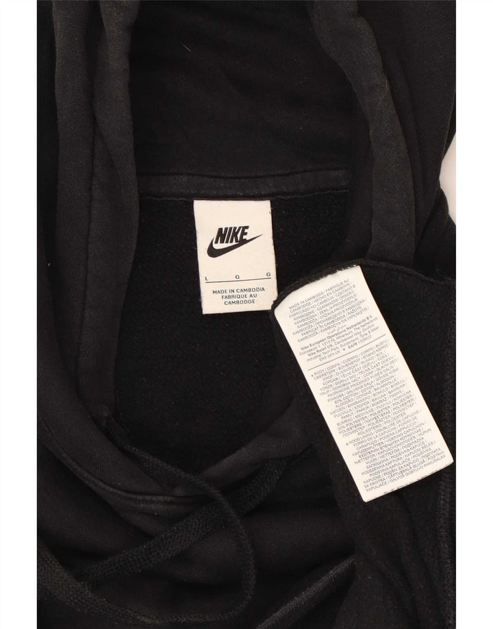 Мужской джемпер с капюшоном Nike, большой черный, хлопок