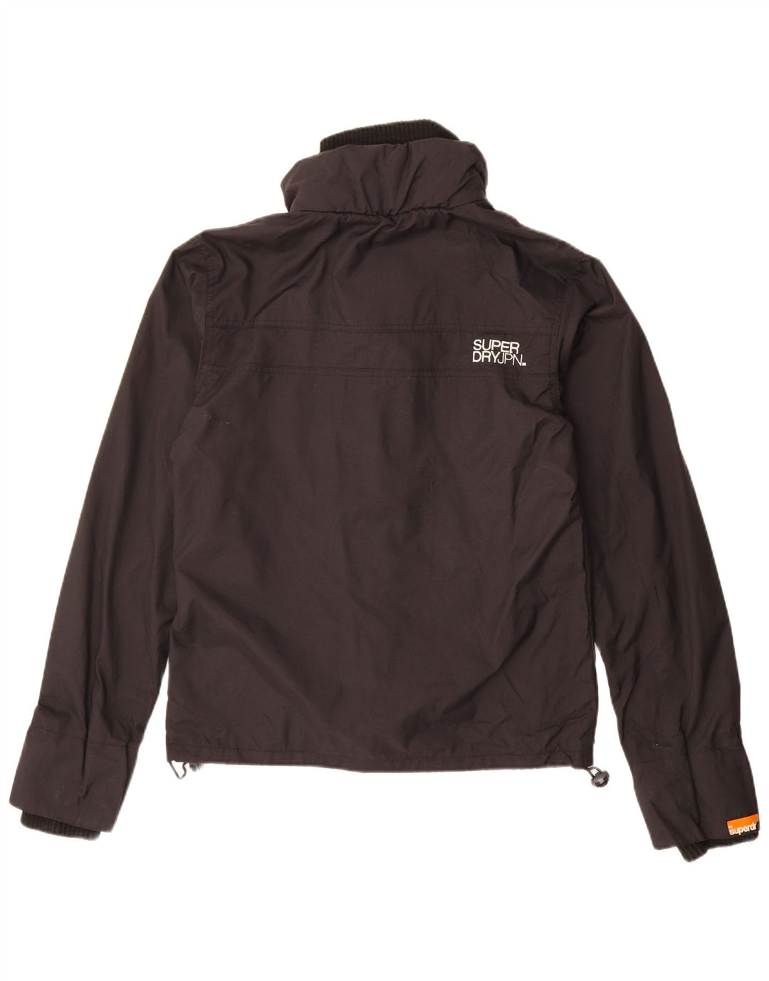 Мужская дождевик с рисунком Superdry UK 36, маленький черный нейлон