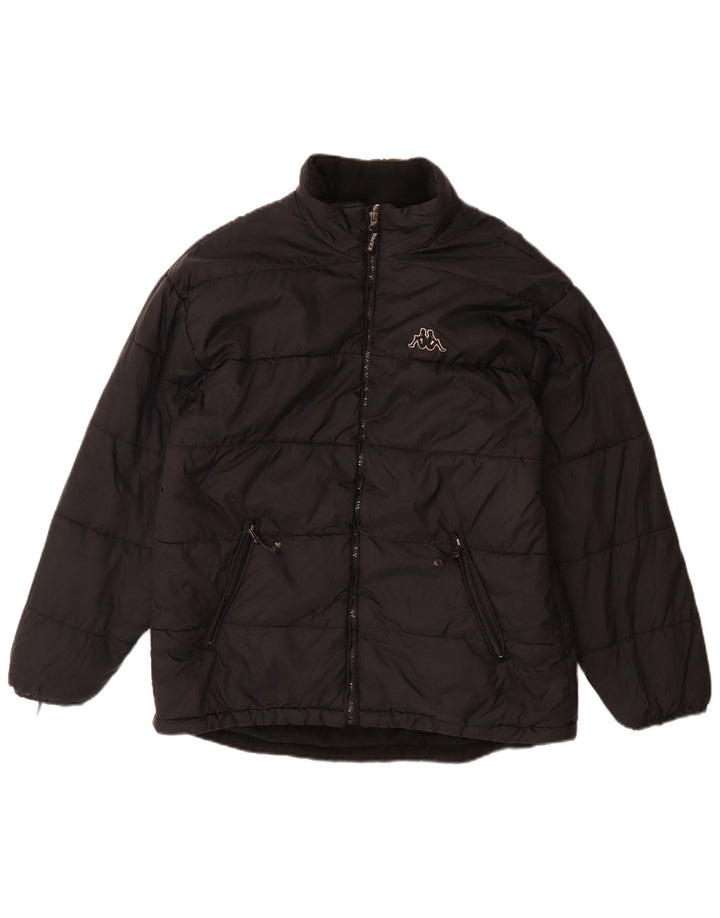 Мужская стеганая куртка Kappa UK 40, большая черная, полиамид