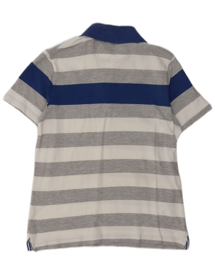 ELLESSE Мужская рубашка-поло для регби среднего серого цвета в полоску