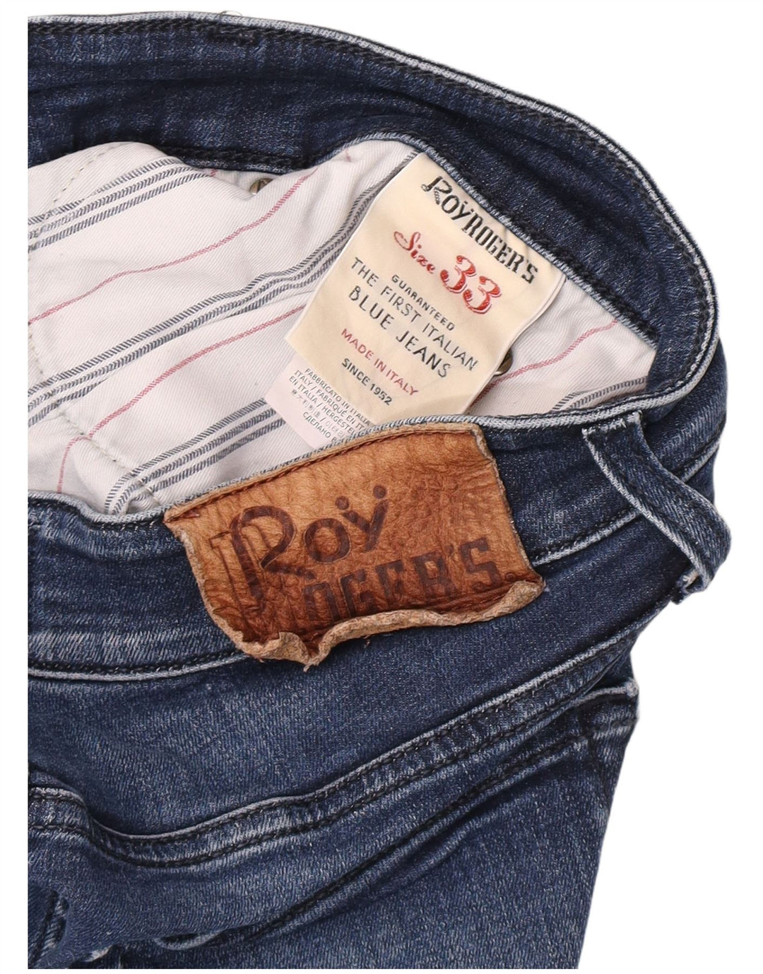 Мужские узкие джинсы Roy Rogers W33 L28 темно-синие, хлопок