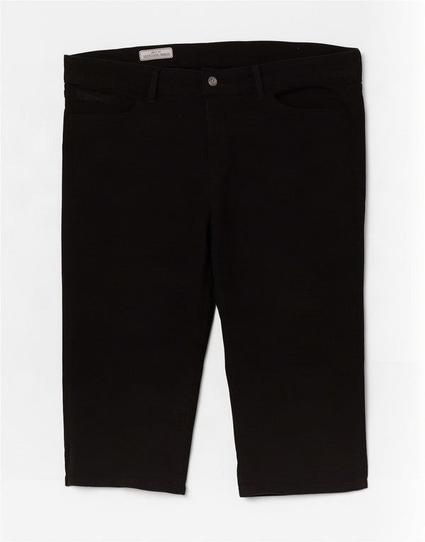 PEPE Jeans Womens Denim Slim Fit Bermuda Shorts W32 Large Black Cotton