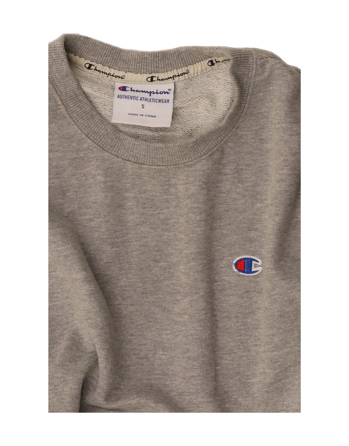 CHAMPION Mens Sweatshirt Jumper Small Grey Cotton Vintage Champion and Second-Hand Champion from Messina Hembry 