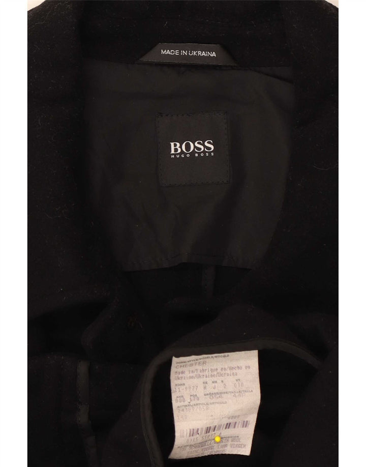 Мужская куртка Hugo Boss EU 54 2XL, черная шерсть