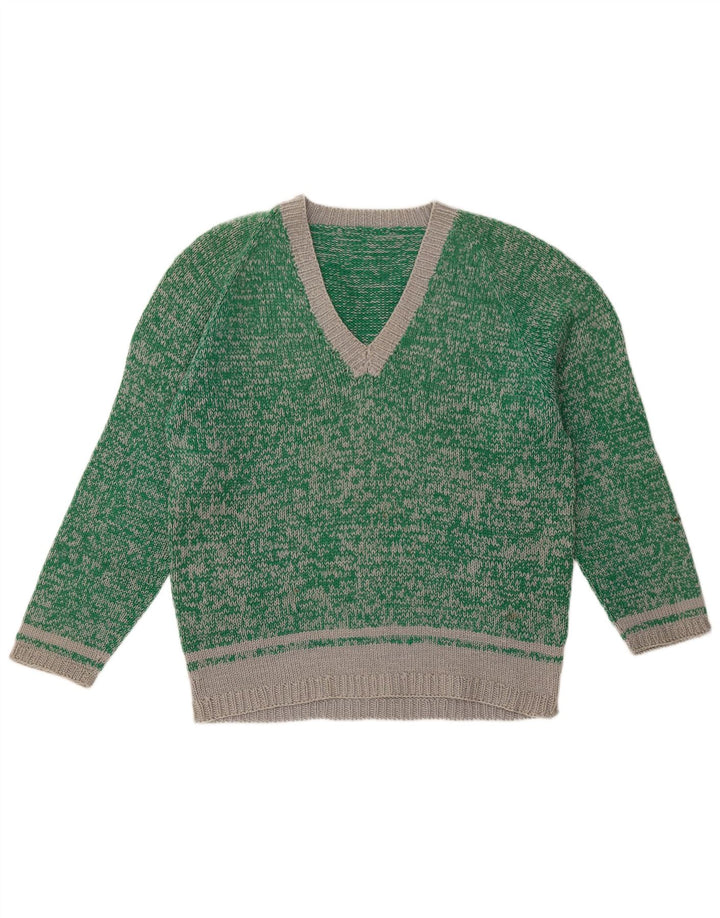 Винтажные женские кроссовки UK 18 XL, зеленые в крапинку