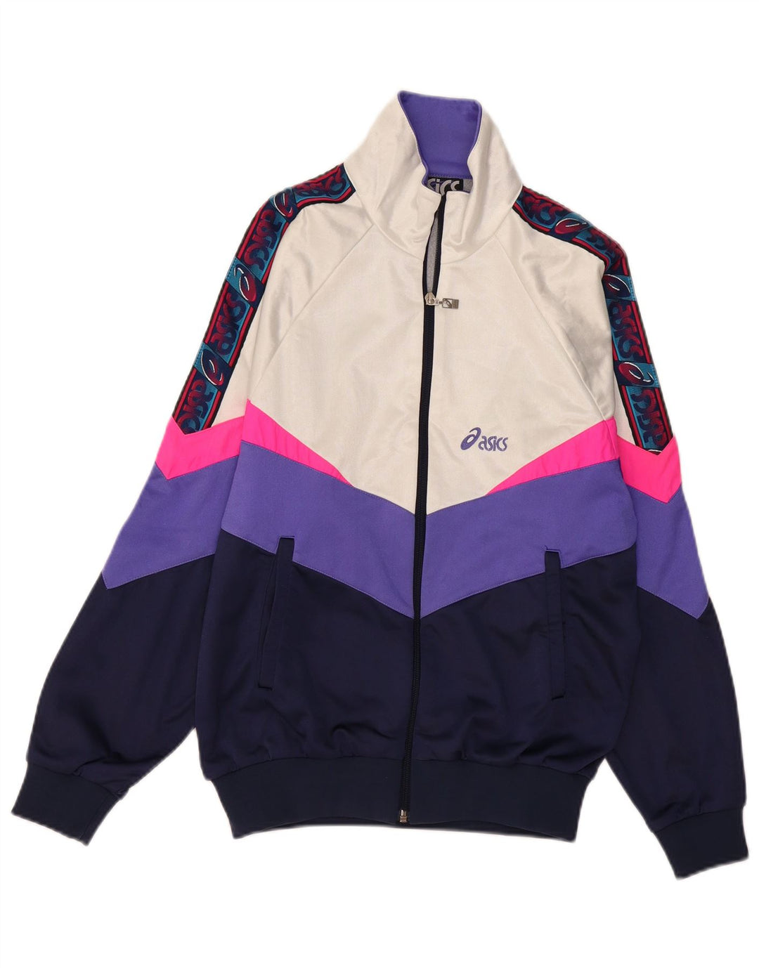 Женский спортивный костюм ASICS IT 46, большой темно-синий с цветными блоками