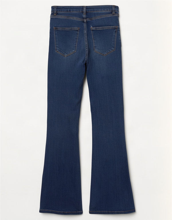 Женские расклешенные джинсы Zara EU 34 2XS W24 L30 синие