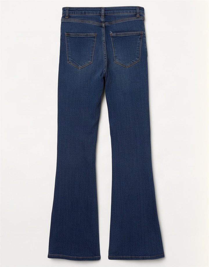 Женские расклешенные джинсы Zara EU 34 2XS W24 L30 синие