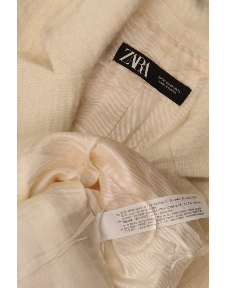 Женское пальто Zara UK 6 XS Off White Wool