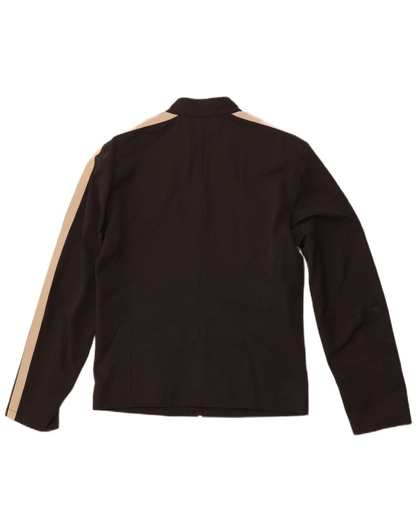 Мужская куртка-бомбер ZARA UK 38, хлопок среднего размера, черная полоска