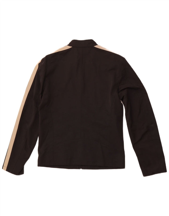 Мужская куртка-бомбер ZARA UK 38, хлопок среднего размера, черная полоска