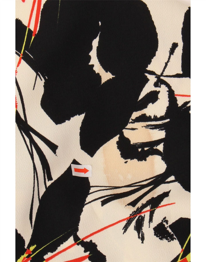 WAREHOUSE Женская юбка-трапеция UK 6 XS W25 Белый с цветочным принтом, полиэстер