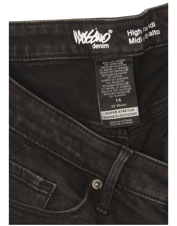 Женские джинсовые шорты Mossimo с высокой талией, размер США 14, большой размер W32, черный хлопок