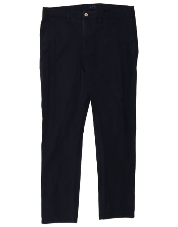 Мужские брюки-чиносы Gant Hallden Slim W35 L30 темно-синие
