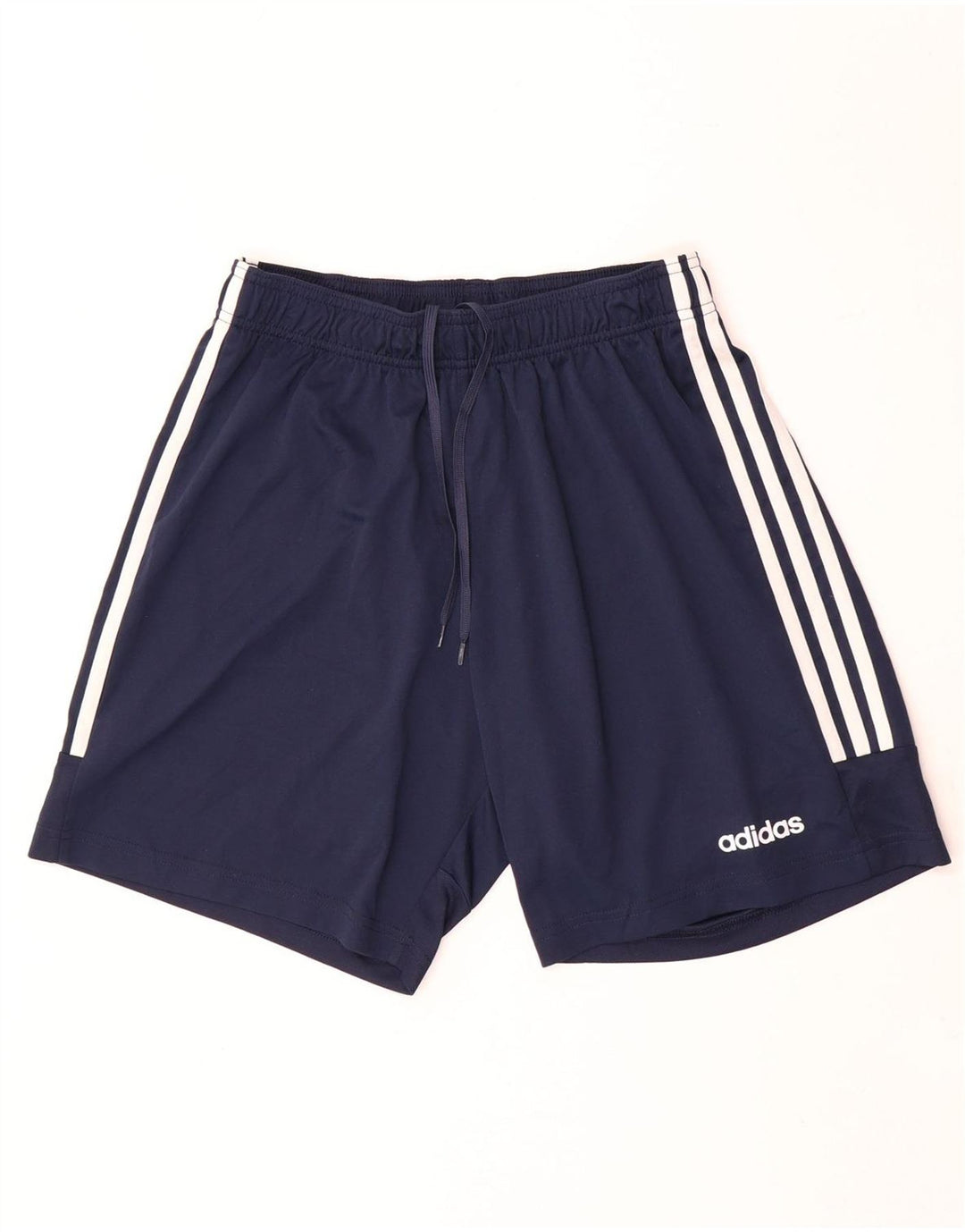 Мужские спортивные шорты Adidas Climalite среднего размера, темно-синие, полиэстер