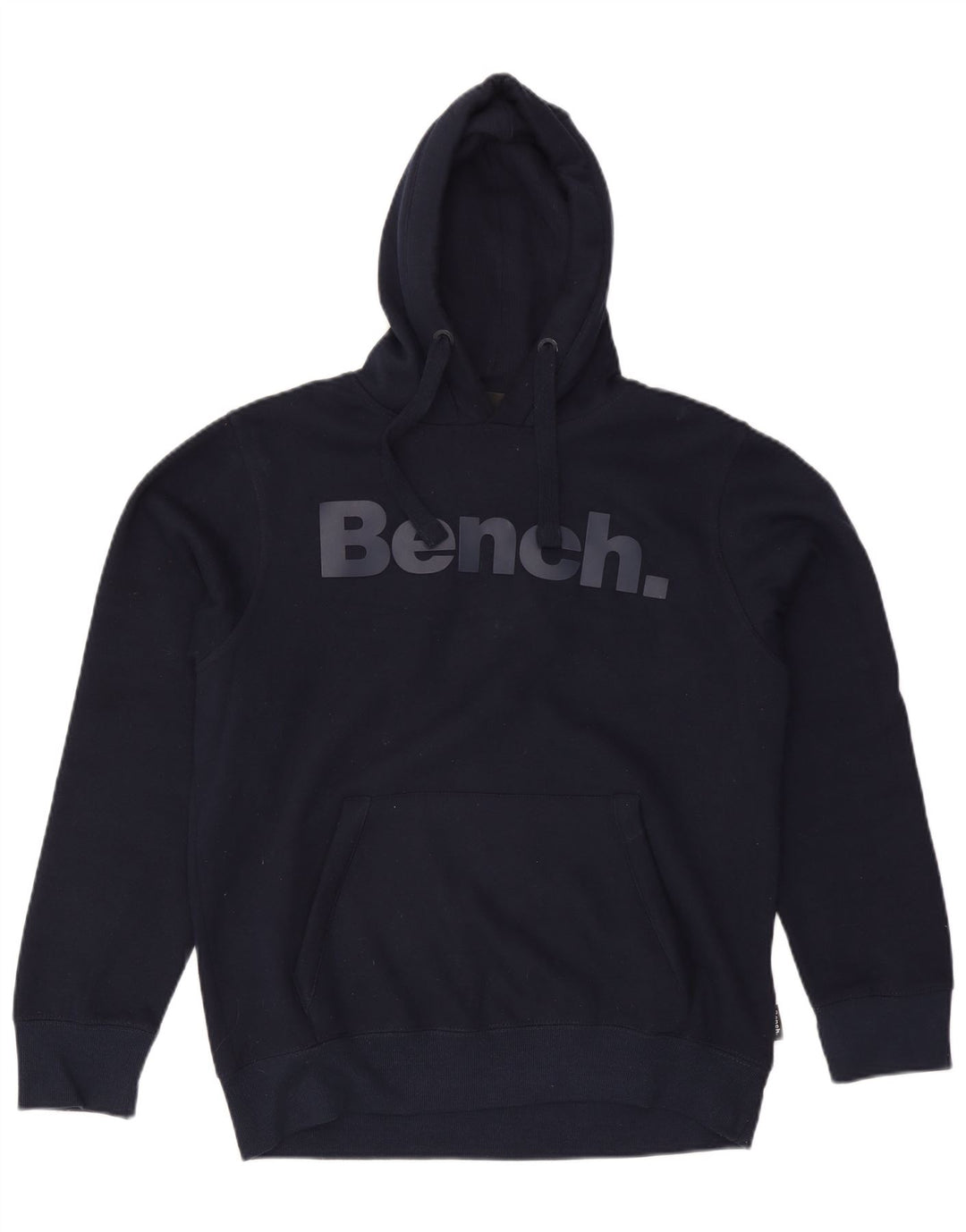 Мужской джемпер с капюшоном BENCH с рисунком, большой размер, темно-синий, хлопок