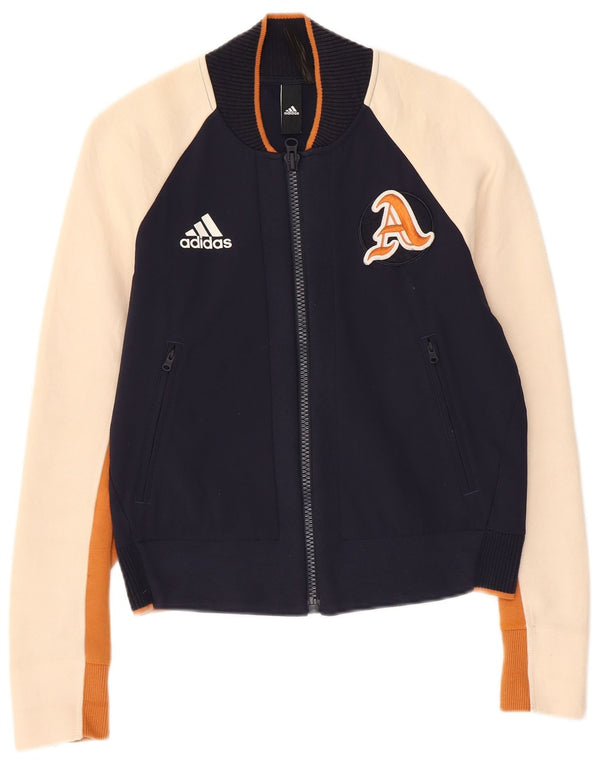 Женский спортивный костюм Adidas с графическим рисунком UK 4/6 XS Темно-синий с цветными блоками