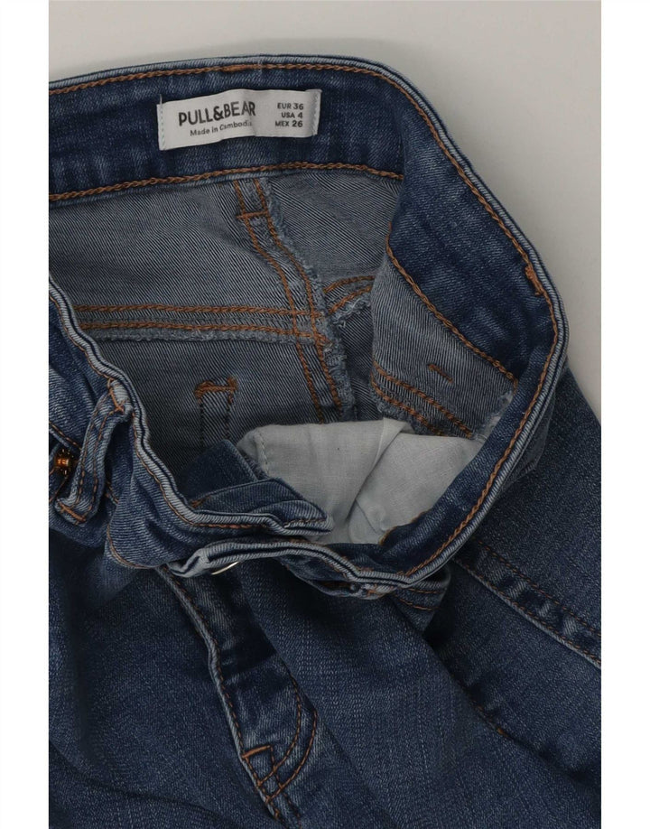 Женские расклешенные джинсы Pull & Bear EU 36 Small W26 L32 Синие