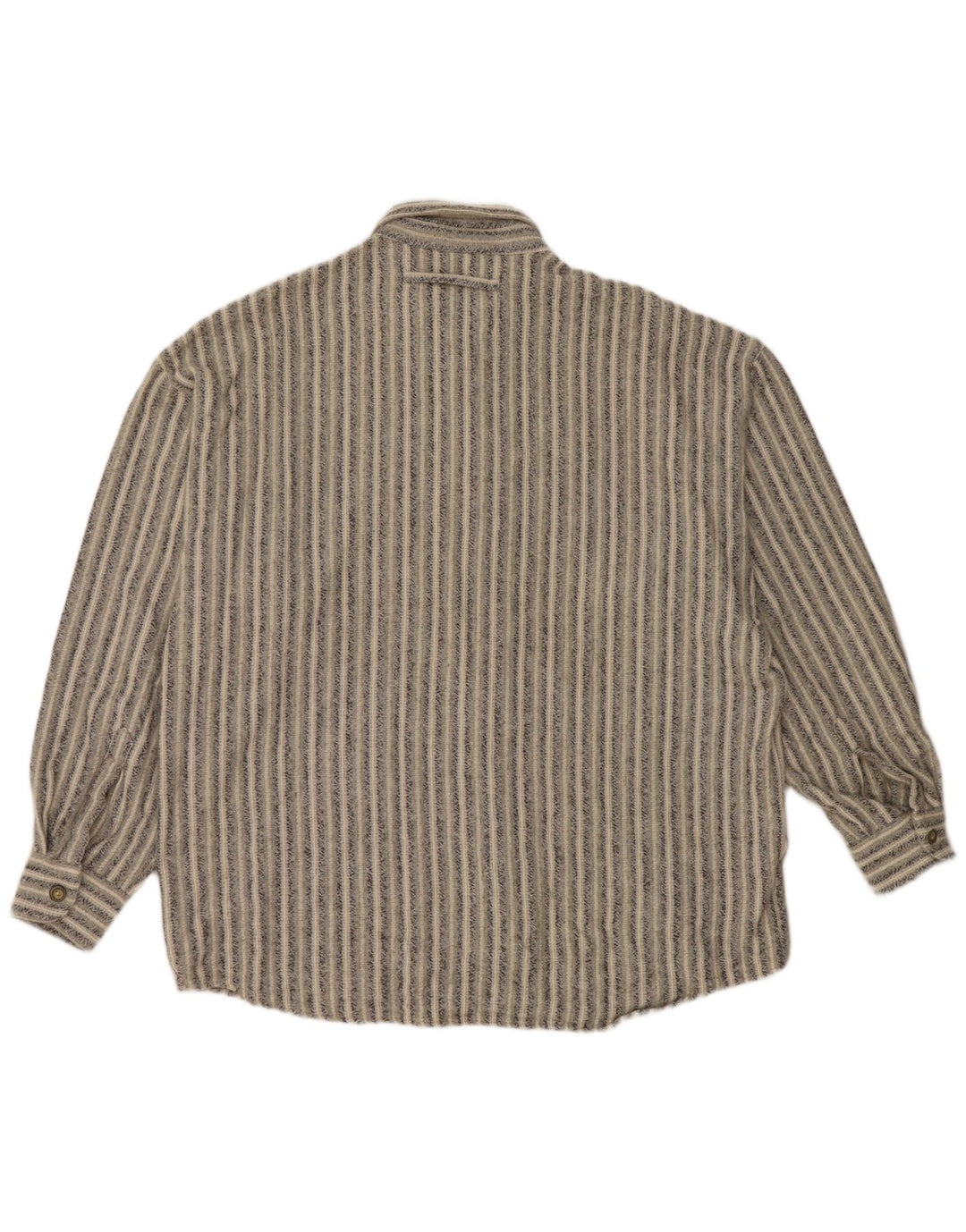 Мужская фланелевая рубашка HAUPT, размер 41/42, большая серая полоска, хлопок