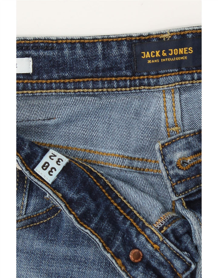 Мужские джинсы Jack & Jones Mike Slim W30 L32, синий хлопок