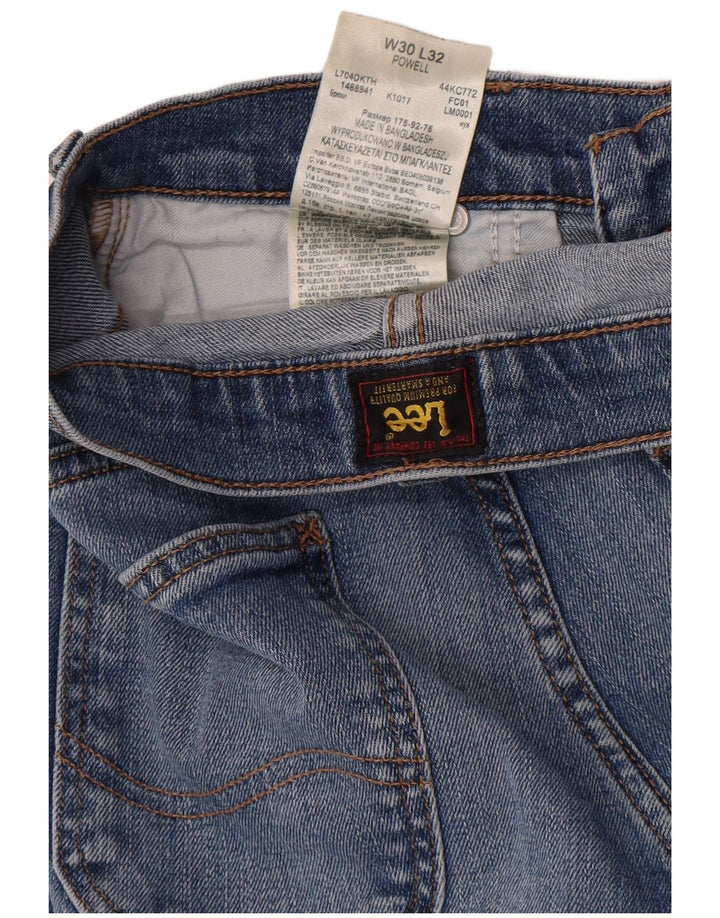 Мужские джинсы Lee Powell Slim W30 L32, синий хлопок