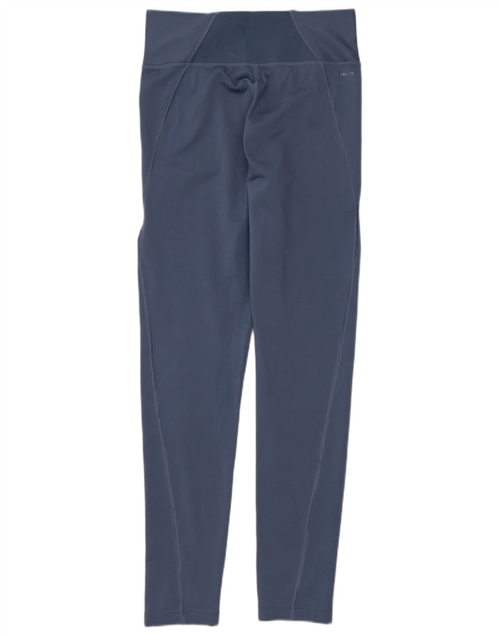 Женские леггинсы ADIDAS Climalite UK 8/10, маленькие синие, полиэстер