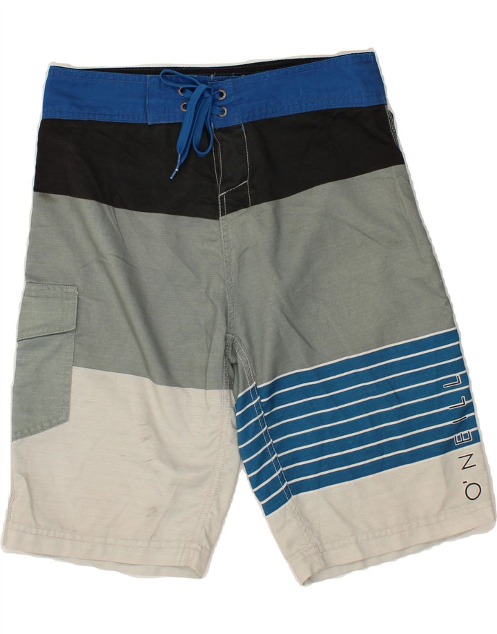 O'NEILL Mens Swimming Shorts Small Multicoloured Striped Vintage O'Neill and Second-Hand O'Neill from Messina Hembry 