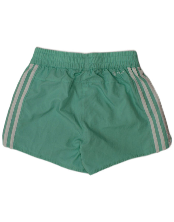 ADIDAS Girls Aeroready Sport Shorts 13-14 Years  Turquoise Polyester