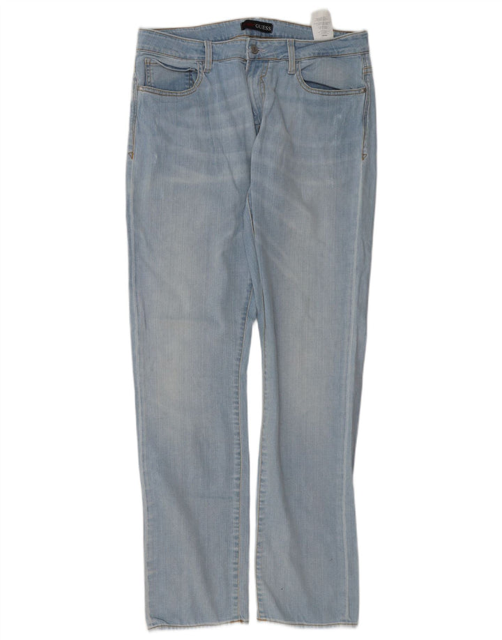 Мужские прямые джинсы Guess W34 L34 синие, хлопок
