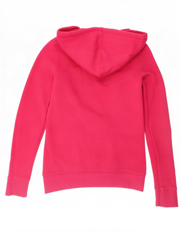 Женский свитер с капюшоном на молнии Benetton UK 6 XS, розовый хлопок