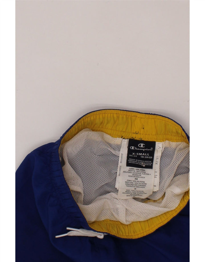 Спортивные шорты CHAMPION для мальчиков 5–6 лет, XS, синие, полиэстер