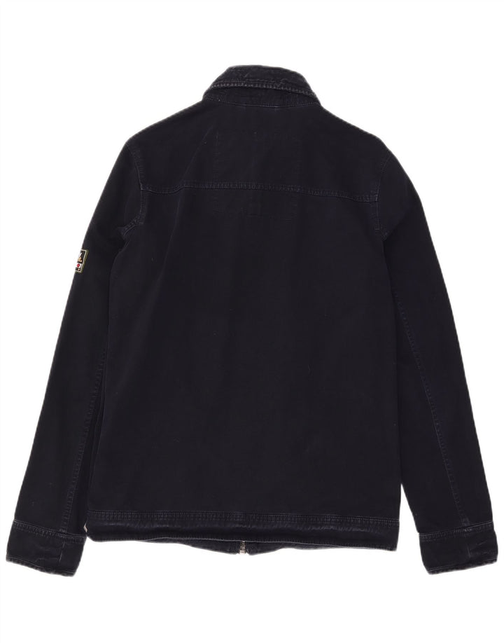 Мужская куртка-бомбер Superdry Regiment UK 36, маленькая, темно-синяя, хлопковая