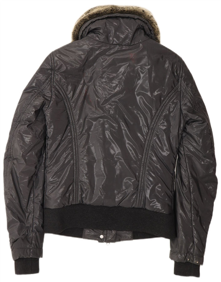 BELSTAFF Женская стеганая куртка EU 40, маленький серый нейлон