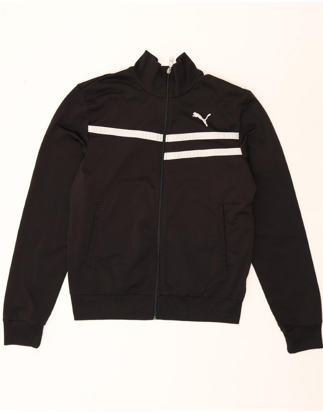 PUMA Mens Tracksuit Top Jacket Large Black Vintage Puma and Second-Hand Puma from Messina Hembry 