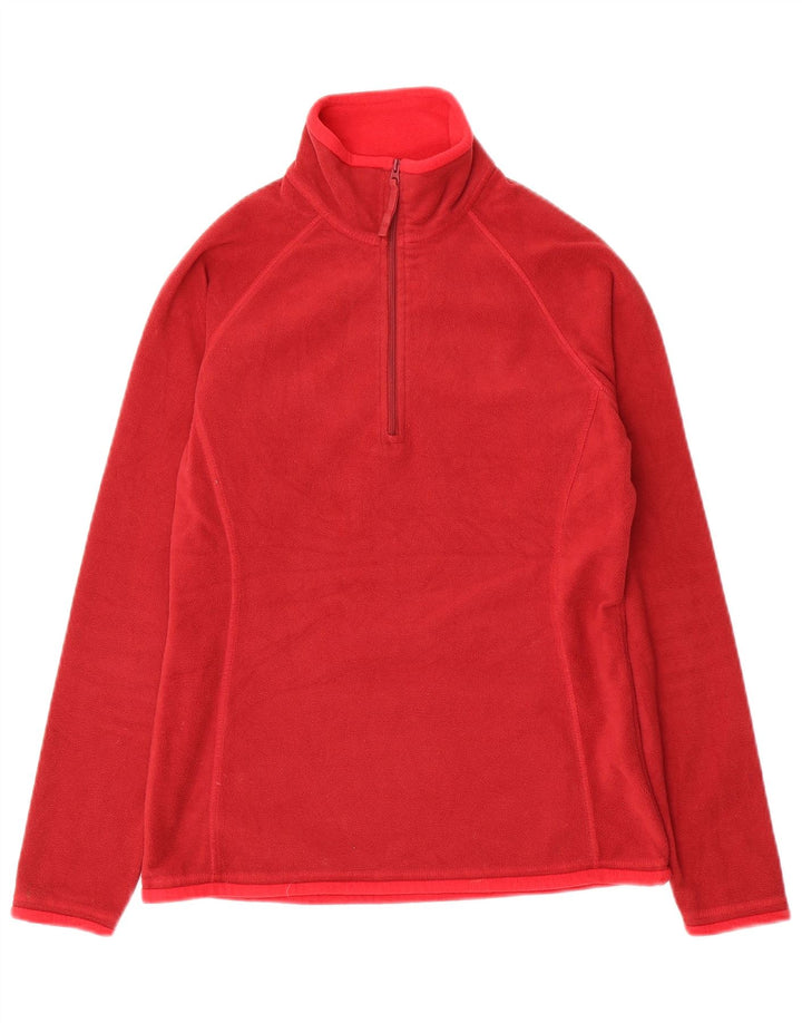 Женский флисовый джемпер с застежкой-молнией Mountain Warehouse, размер 8, красный, полиэстер, Великобритания