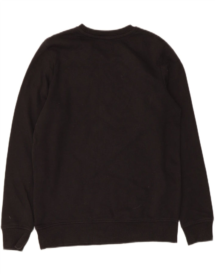 JACK & JONES Boys Graphic Sweatshirt Jumper 13-14 Years Black Polyester Vintage Jack & Jones and Second-Hand Jack & Jones from Messina Hembry 