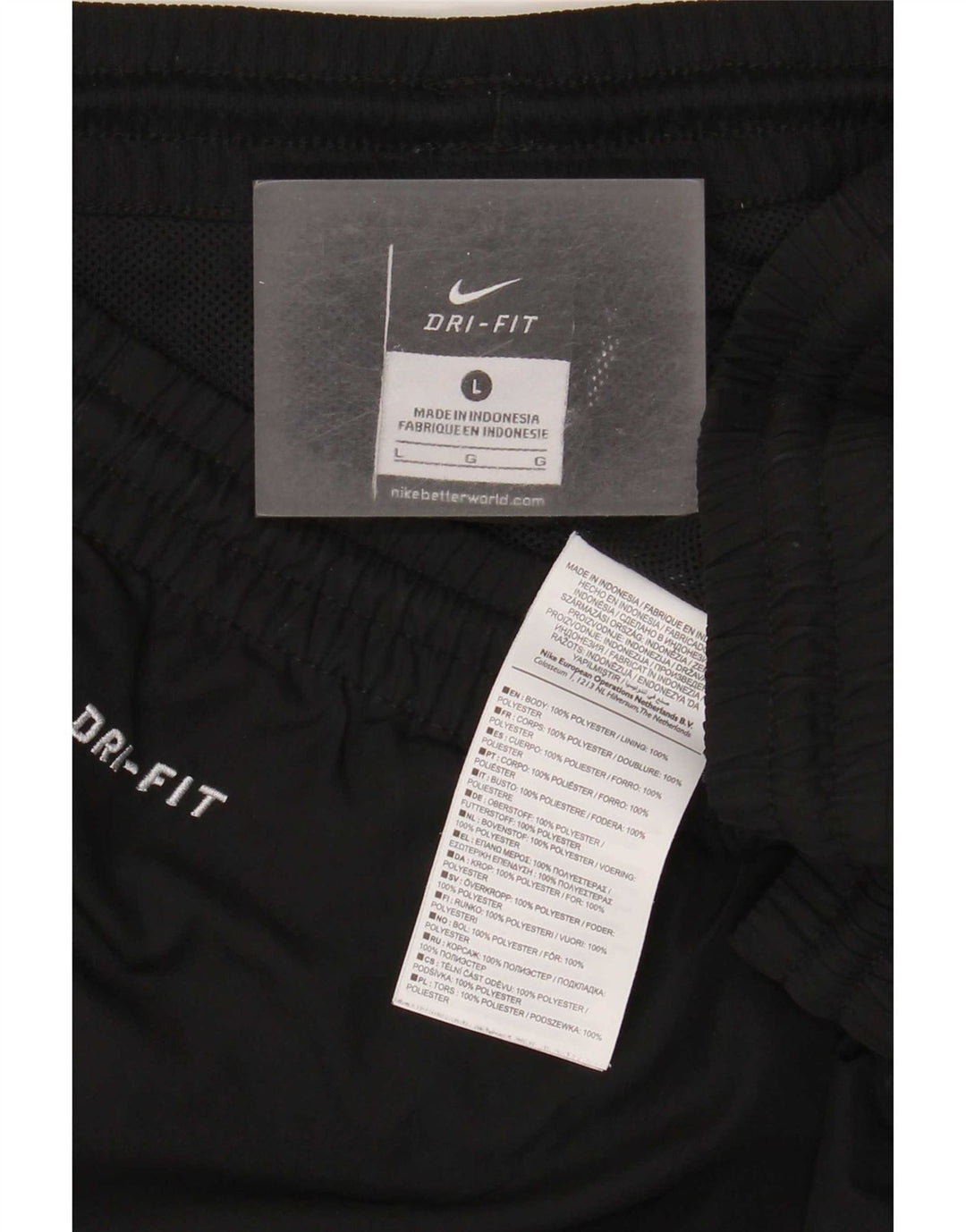 Мужские спортивные брюки Nike Dri Fit, большие черные полиэстер