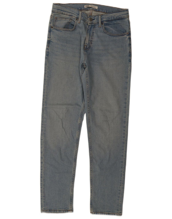 Мужские прямые джинсы Zara EU 40 Medium W31 L31, синие, хлопок