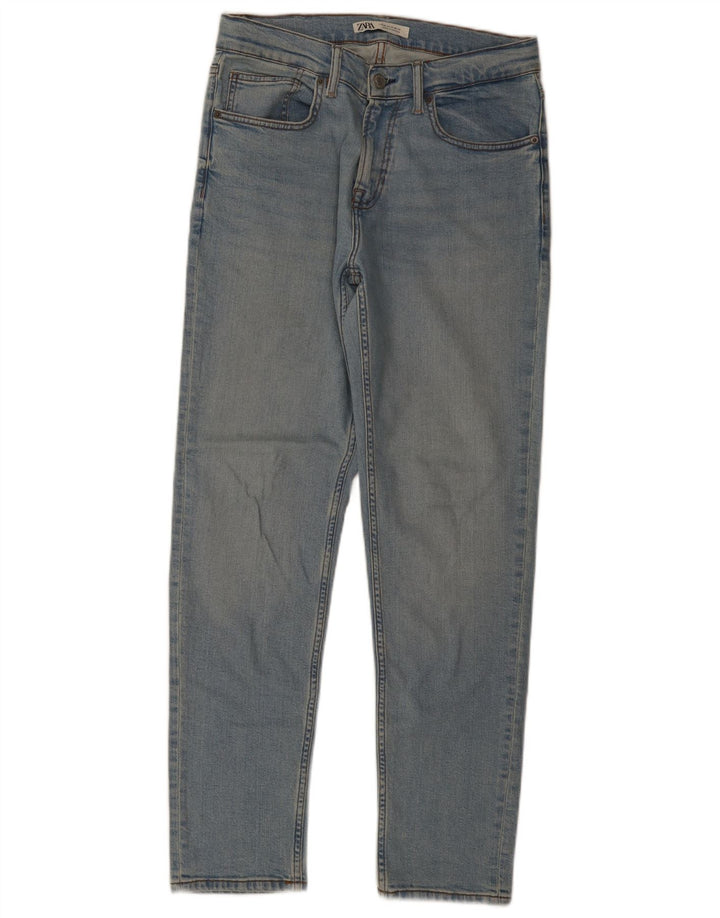 Мужские прямые джинсы Zara EU 40 Medium W31 L31, синие, хлопок