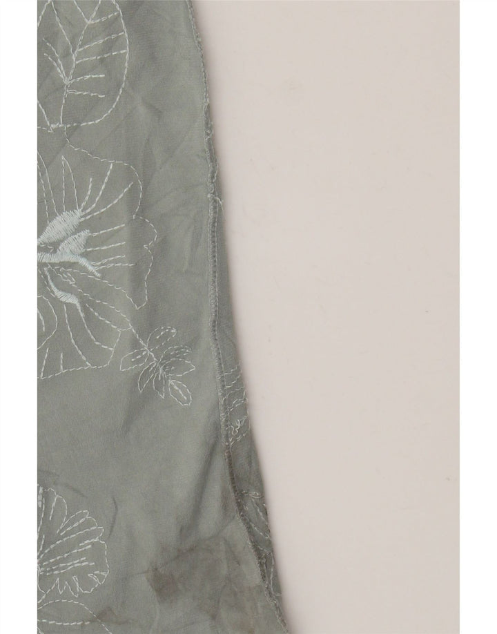 BCBGMAXAZRIA Женская туника UK 14, большой зеленый цветочный полиэстер