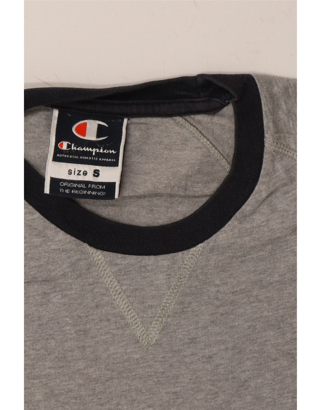 CHAMPION Womens T-Shirt Top UK 10 Small Grey Cotton Vintage Champion and Second-Hand Champion from Messina Hembry 