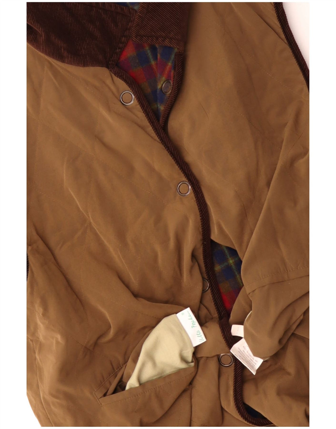 Женский двусторонний жилет Ulla Popken UK 20 2XL, коричневая шерсть