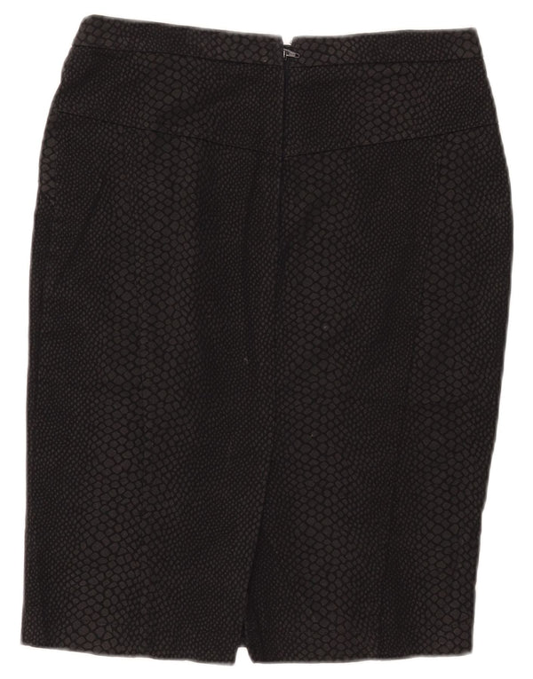Женская юбка-карандаш Zara, маленькая W28, черная с животным принтом