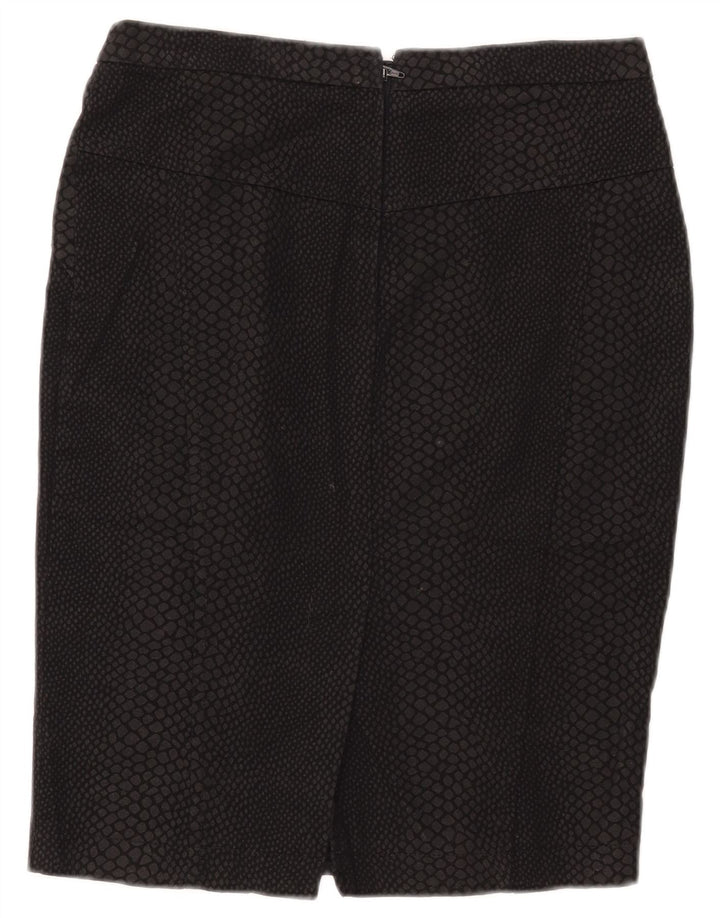 Женская юбка-карандаш Zara, маленькая W28, черная с животным принтом