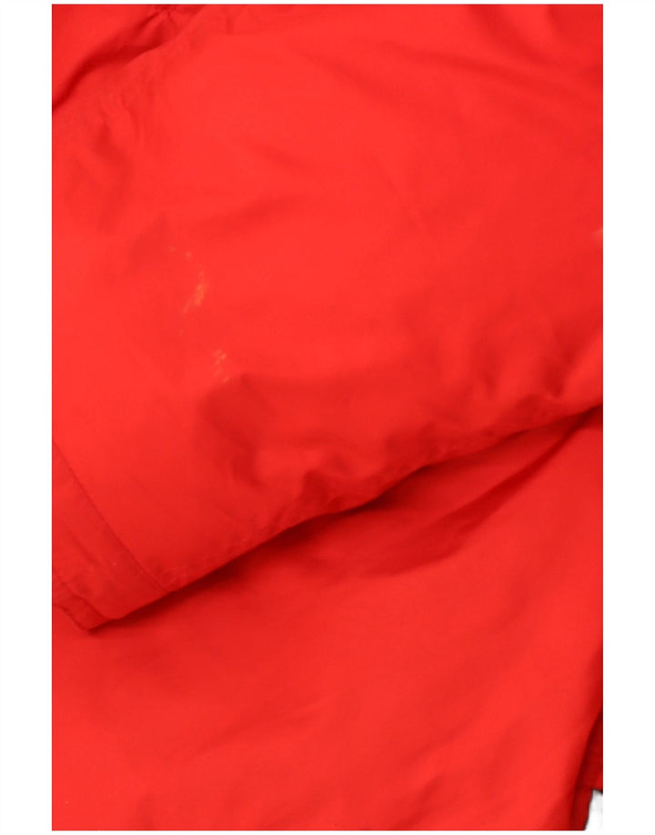 RALPH LAUREN Женская парка с капюшоном UK 14 Средний Красный Зима