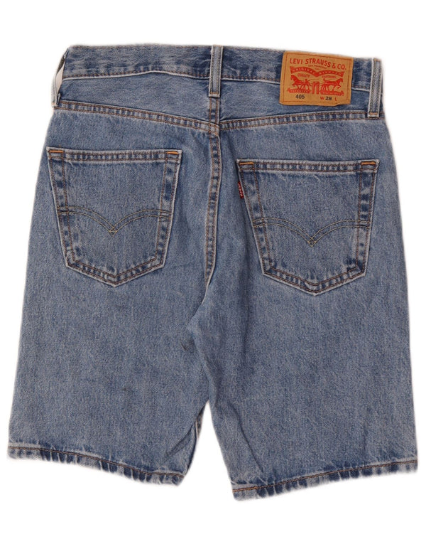 Мужские джинсовые шорты Levi's 405 стандартного кроя W28, маленькие синие, хлопок