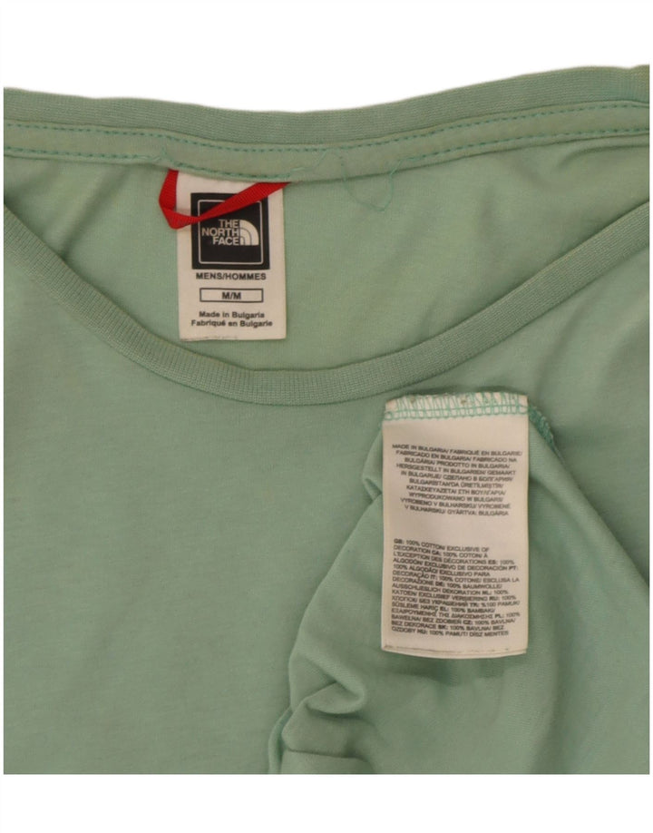 Мужская футболка The North Face из хлопка среднего зеленого цвета